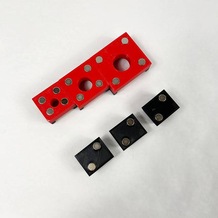 3D Tool Trays MagAttach Ratchet Organizer Kit (3 Piece Set, Red/Black)
