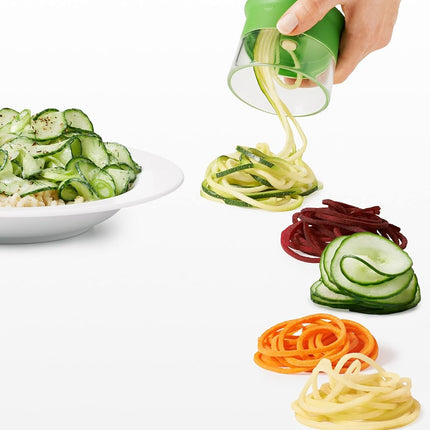 OXO Good Grips Spiraliseur manuel 3 lames, multicolore 7,62 x 15,24 x 19,81 cm