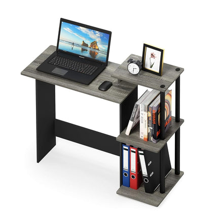 Furinno Efficient Home Laptop Notebook Computer Desk, Study Desk, Writing Desk, French Oak/Black
