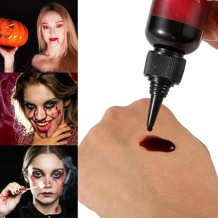 Bowitzki Halloween SFX Makeup Kit Special Effect Makeup,Liquid Latex+Scab Blood+Spray Blood+6 Colors Oil Based Face Paint+SFX bruise wheel+Skin Wax+Stipple Sponges+Latex free Sponges+Spatula+Brushes