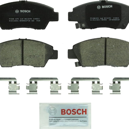 BOSCH BC1394 QuietCast Premium Ceramic Disc Brake Pad Set - Compatible with Select Honda CR-Z, Fit; FRONT
