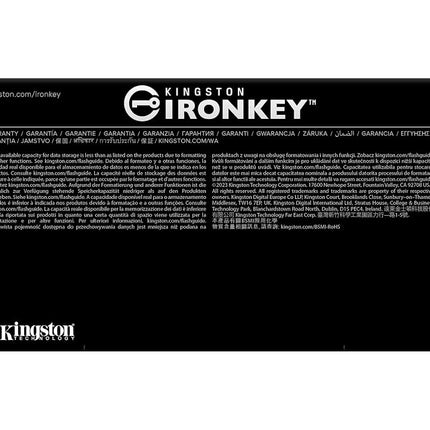 Kingston IronKey D500S hardware-encrypted USB flash drive 16GB FIPS 140-3 Lvl 3 (Pending) AES-256 - IKD500S/16GB