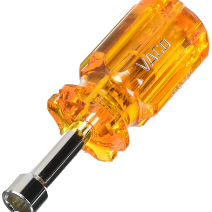 Klein Tools SS10 5/16-Inch Stubby Nut Driver with 1-1/2-Inch Hollow Shaft and Comfordome Handle, Yellow