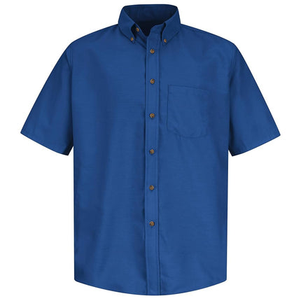 Red Kap Men's RK Poplin Dress Shirt, Royal Blue, S
