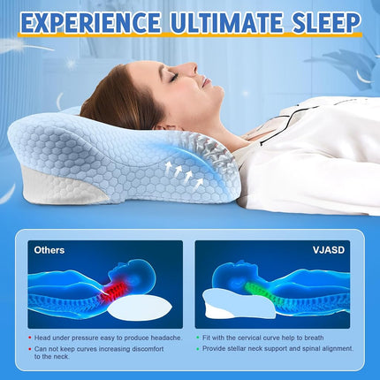 VJASD Queen Size Cervical Neck Pillows