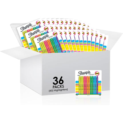 Sharpie Pocket Style Highlighters, Chisel Tip, Ass