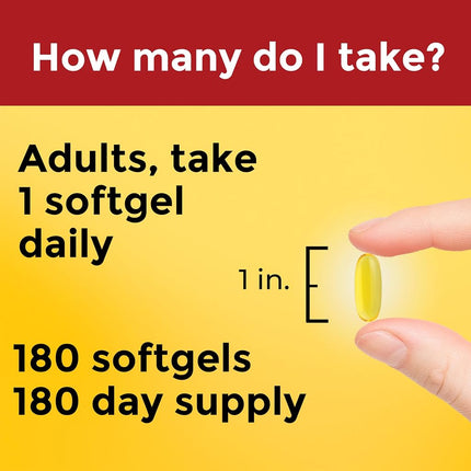 Nature Made Flaxseed Oil 1000mg, 180 Softgels (Pack of 3)