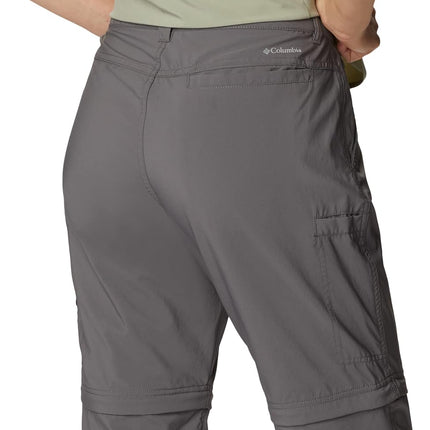 Columbia Women's Silver Ridge Utility Convertible Pant Hiking Convertible Trousers, City Grey, Size 6/R