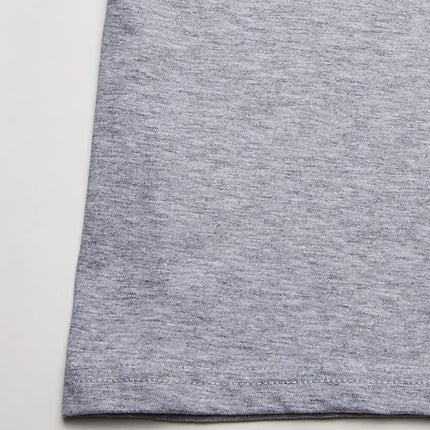 T-shirt à manches longues et col rond pour garçon French Toast, gris chiné, 4-5 ans