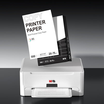 M&G Multipurpose Copy Printer Paper, 8.5 x 11, 20lb, 1 Ream (500 Sheets), 95 Bright, White
