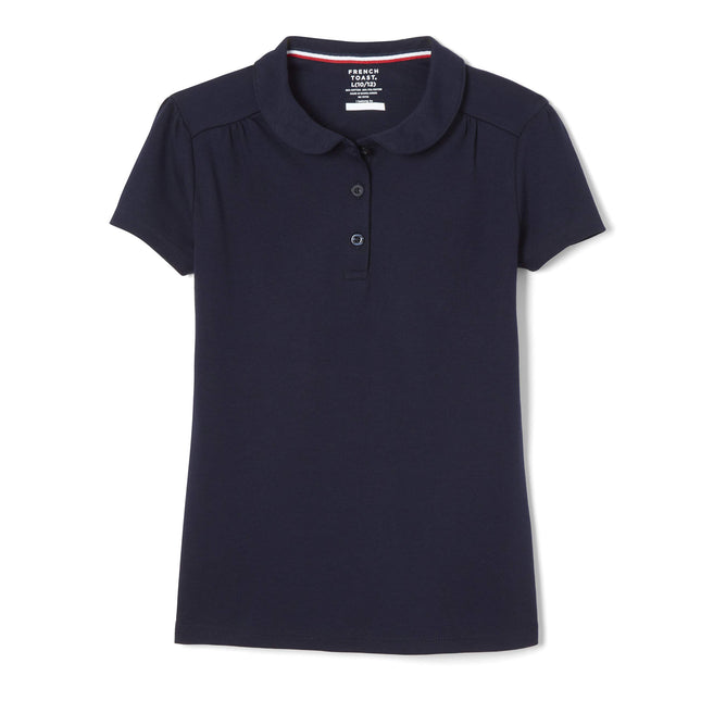 French Toast Girls' Short Sleeve Peter Pan Collar 