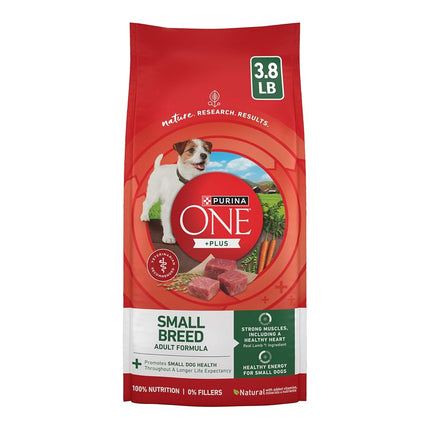 Purina ONE SmartBlend Small Breed Lamb & Rice Formula Adult Dry Dog Food - 3.8 lb. Bag