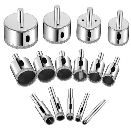 Diamond Drill bits, 15 PCS Diamond Hole Saw Drill 