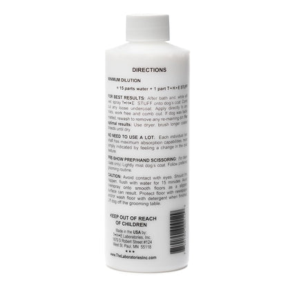 The Stuff Leave-in Dog Conditioner and Detangler Spray | 12oz Concentrate 15:1 | Perfect Solution for Managing Matted Dog Hair Dog Detangling and Dematting Spray