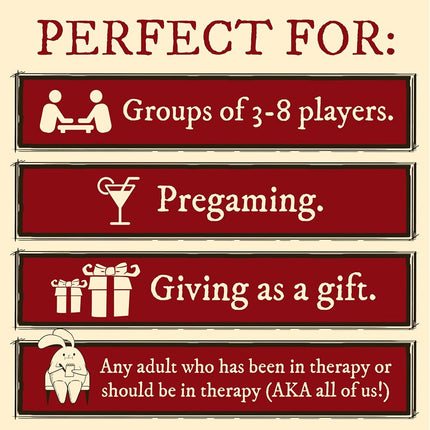 Exploding Kittens Horrible Therapist Extra Horrible, 3-8 Players, 17+