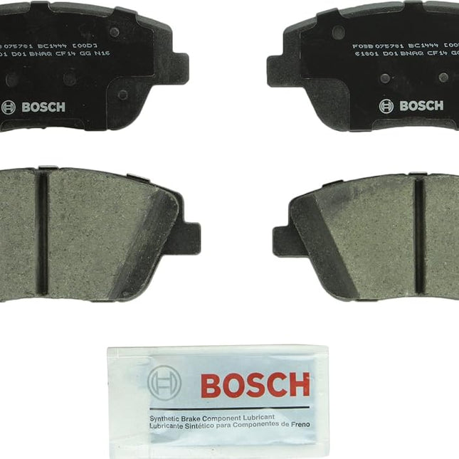 BOSCH BC1444 QuietCast Premium Ceramic Disc Brake Pad Set - Compatible with Select Hyundai Sonata; Kia Optima; FRONT
