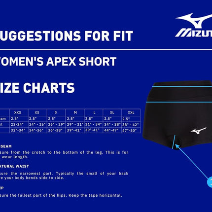 Mizuno Women's Apex 2.5" Inseam Volleyball Short
