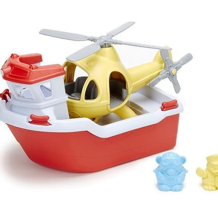 Green Toys Rescue Boat & Helicopter FFP