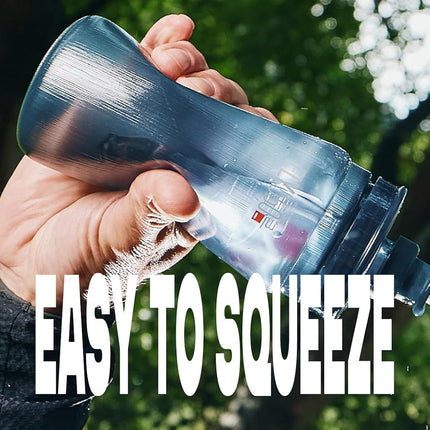 ELITE Fly MTB Water Bottle Grey – Ultra Lightweight Mountain Bike Cycling Bottle with Dust Cap – 750ml – For Trail Riding, XC & Enduro
