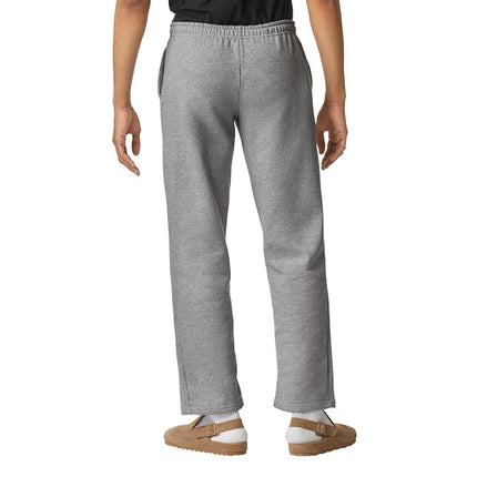 Gildan mensFleece Open Bottom Pocketed Pant Sweatpants - Gray - X-Large