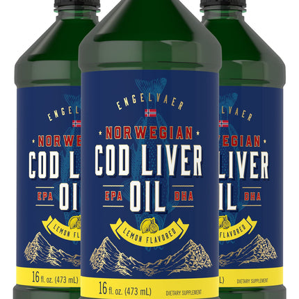 Carlyle Cod Liver Oil Liquid | 16 fl oz | Pack of 