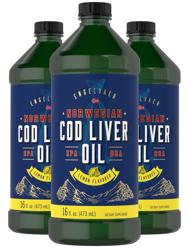 Carlyle Cod Liver Oil Liquid | 16 fl oz | Pack of 