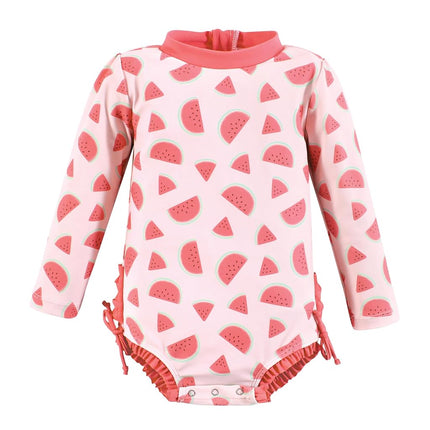 Maillot de bain Hudson Baby pour bébés filles et tout-petits, orange agrume, 9-12 mois, bébé pastèque, 9-12 mois