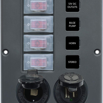 Blue Sea Systems 4321 Circuit Breaker Switch Panel