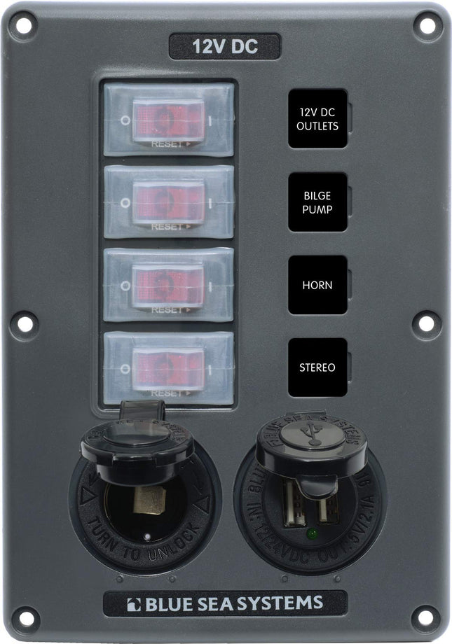 Blue Sea Systems 4321 Circuit Breaker Switch Panel