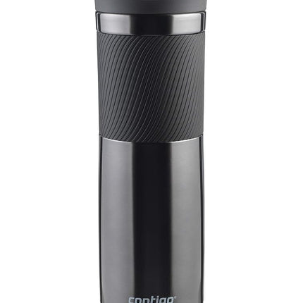 Contigo Byron Snapseal Travel, Stainless Steel Thermal Mug, Vacuum Flask, Leakproof Tumbler, Coffee Mug with BPA Free Easy-Clean Lid, 720 ml, Gunmetal