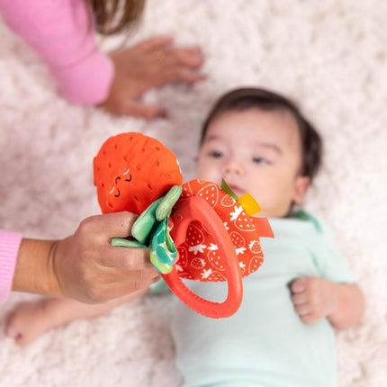 Melissa & Doug Multi-Sensory Peek-a-Boo Berry Take-Along Clip-On Infant Travel Toy Buggy Toy for Baby Newborn to 12m+
