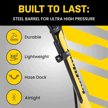 Topeak Joe Blow Sport III High Pressure Floor Pump,Yellow
