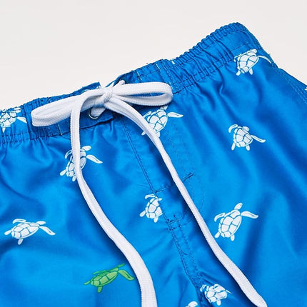 Kanu Surf Boys' Big Terrapin Turtle Quick Dry Beach Board Shorts Swim Trunk, Royal Blue, Medium (10/12)
