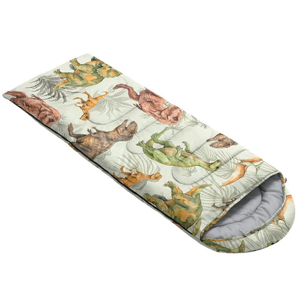 QOOMO Dinosaur Waterproof Sleeping Bags for Adults & Kids, 31x90inch