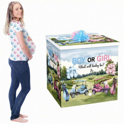 AmazingSpark 28in Giant Gender Reveal Gift Box Kit