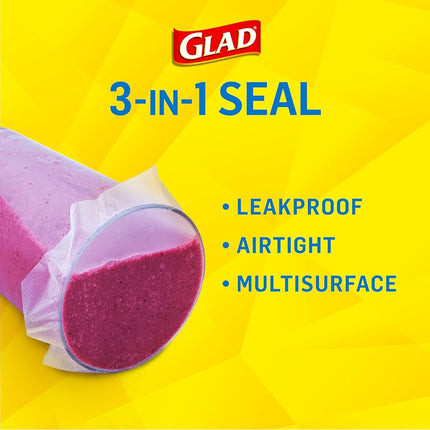 Envoltura de plástico sellable Glad con Griptex, tamaño económico 140 pies cuadrados
