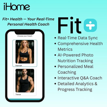 iHome Digital WiFi Smart Scale for Body Weight, Weight Scale with 14 Indicators, Including BMI, Body Fat, Muscle Mass, Batteries Included (Black Smart WiFi)