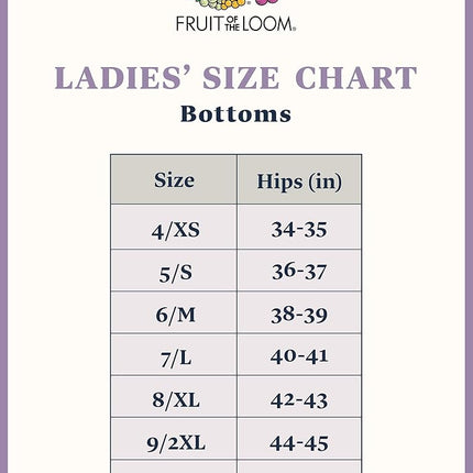 Fruit of the Loom Women's Breathable Underwear, Moisture Wicking Keeps You Cool & Comfortable, Available in Plus Size Briefs, Assorted, 9 (Pack of 4)