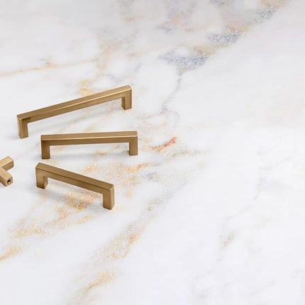 Hickory Hardware Skylight Collection Square Cabinet Knobs, Kitchen Handles for Cabinets and Drawers and Bathroom Hardware, 1-1/4 Inch, Champagne Bronze, 1 Pack