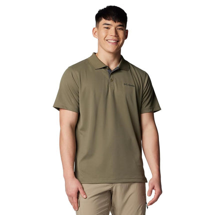 Columbia Men's Utilizer Short Sleeve Polo, Stone Green, 3X Tall