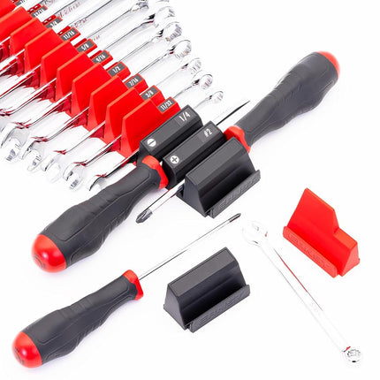 Ernst Manufacturing Screwdriver Pro - Modular Screwdriver Organizer for 26 Tools with Magnetic Base, Black - Made in the USA