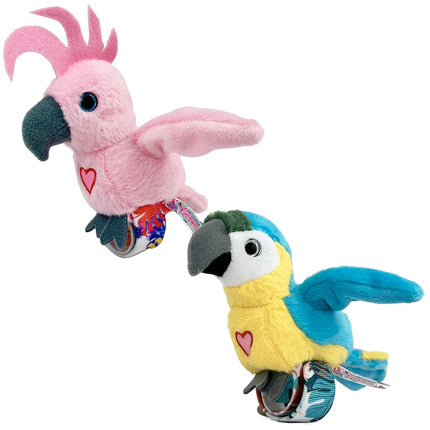 Happy Yappers 2 Pack Cockatoo & Parrot Slap Bracel