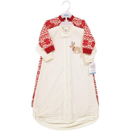 Gigoteuse en polaire à manches longues Hudson Baby unisexe pour bébé, motif renne, 0-9 mois