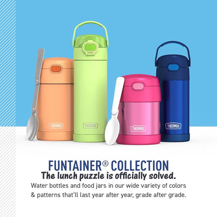 THERMOS 16oz Kids Plastic Water Bottle with Spout Lid, Fox Friends