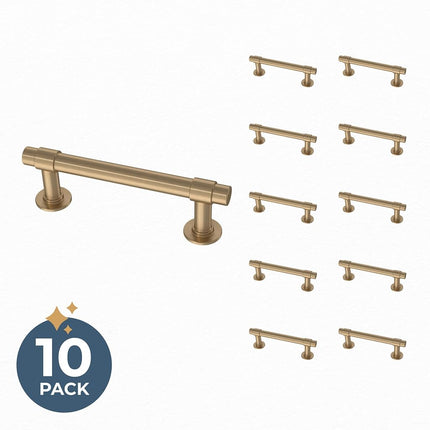 Franklin Brass P29520Z-CZ-B Straight Bar 3 Inch Cabinet Pull, 3" (76 mm), Champagne Bronze, 10 Count