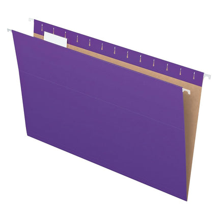 Pendaflex Recycled Hanging Folders, Legal Size, Violet, 1/5 Cut, 25/BX (81631)