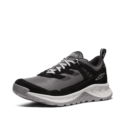 KEEN Men's Hightrail Low Height Durable Lightweight Breathable Leather Waterproof Hiking Shoes, Black/Vapor, 13 UK