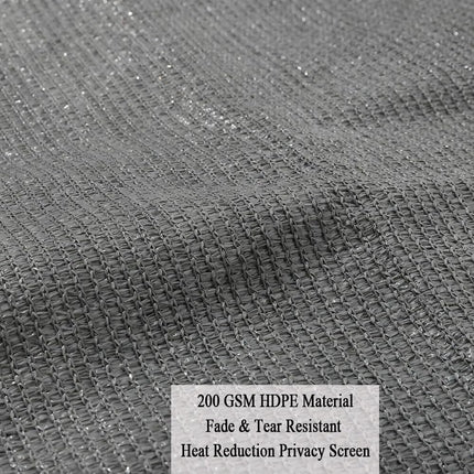 Vocray 90% Sun Shades for Patio, 1.8x4.5 M Patio Shade Cloth, Gray Breathable Sunshade screen Fabric, Uv Block Shade Netting for Pergola, Balcony, Backyard, Deck, Porch, Pool, Carport