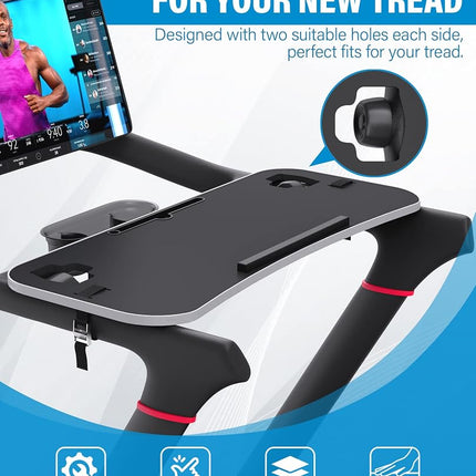Treadmill Desk for Peloton, Upgrade 36" Treadmill Laptop Tray, Ergonomic Holder with Protective Guard for Notebooks