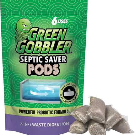 Green Gobber Septic Saver Tank Treatment 6 Pods